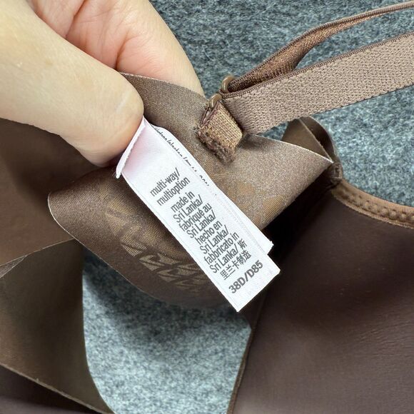 Victoria's Secret Bralette Bra Women 38D Brown Push Up Opaque Underwired Solid - Picture 4 of 6